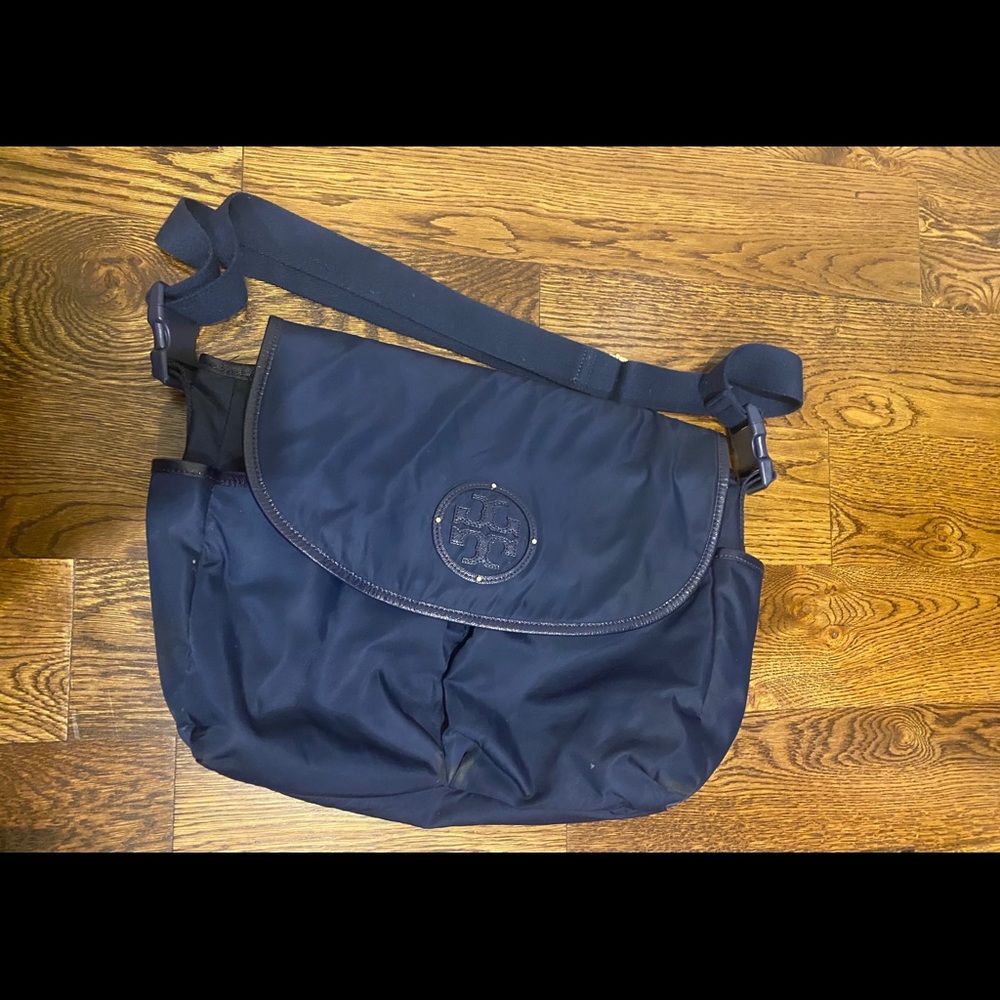 Tory Burch billy messenger bag, navy blue
